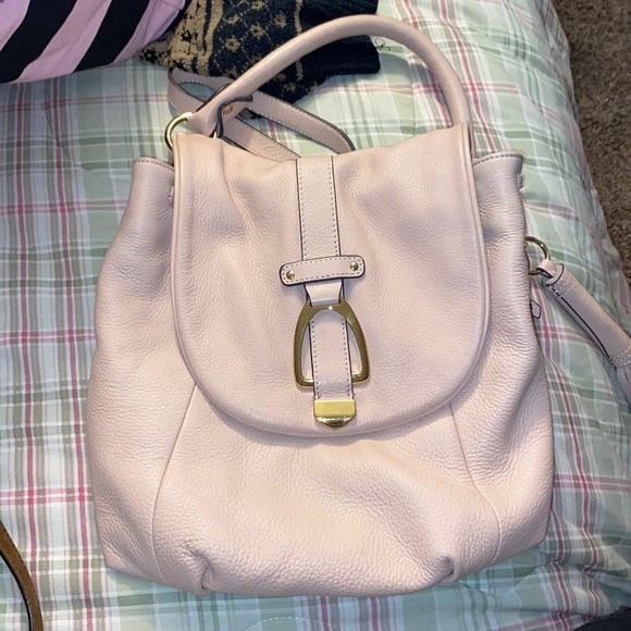 G. I. L. L.I. HANDBAG TOTE - LARGE - LEATHER - BEIGE - 24" STRAPS - Picture 1 of 11